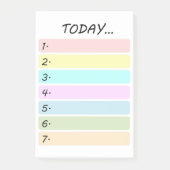 Niedliche Pastelle einfach zu benennen Post-it Klebezettel (Vorderseite)