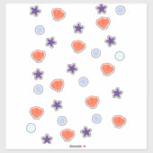 Niedliche Pastelle Halloween Ocean Seashells & Sea Aufkleber (Blatt)