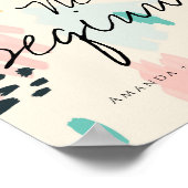 Niedliche Pastelle Willkommen bei unserer neuen Ho Poster (Ecke)