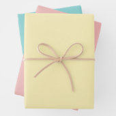 Niedliche Pastellfarbe Geschenkpapier Set (Beispiel)