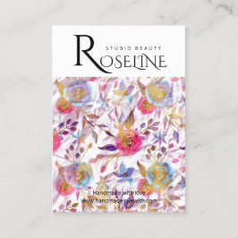 Niedliche Pastellfarbe lila Blume Ofenanzeige Visitenkarte