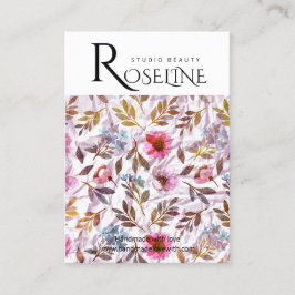 Niedliche Pastellfarbe lila Blume Ofenanzeige Visitenkarte