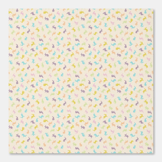 Niedliche Pastellfarben Bunny Rabbit Muster Tapete (Vorderseite)