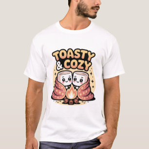 Niedliche Pastellfarben Cartoon Marshmallows gemüt T-Shirt