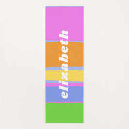 Niedliche Pastellfarben Lebhafter Design-Individue Yogamatte
