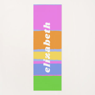 Niedliche Pastellfarben Lebhafter Design-Individue Yogamatte