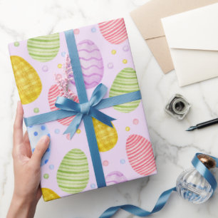 Niedliche Pastellfarben Ostereier Geschenkpapier