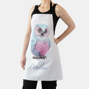 Niedliche Pastellfarben Rosa und Blauer Cartoon Schürze