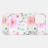 Niedliche pastellfarbene Azteken Case-Mate iPhone Hülle (Rückseite (Horizontal))