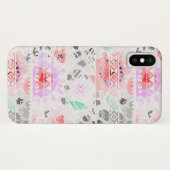 Niedliche pastellfarbene Azteken Case-Mate iPhone Hülle (Rückseite (Horizontal))