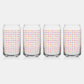 Niedliche pastellfarbene, kleine Bonbonherzen Dosenglas (Hinten)