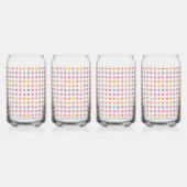 Niedliche pastellfarbene, kleine Bonbonherzen Dosenglas (Rechts)