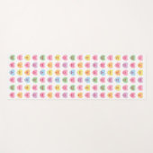 Niedliche, pastellfarbene Konversationsmuster Yogamatte (Vorderseite (Horizontal))