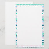 Niedliche pastellfarbene Kunstmuster Briefpapier (Vorne/Hinten)