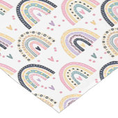 Niedliche pastellfarbene Regenbogen Kurzer Tischläufer (Ecke)