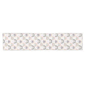 Niedliche pastellfarbene Regenbogen Kurzer Tischläufer (Horizontal)