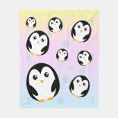 Niedliche Pastellfarbengefälle Fleecedecke (Vorderseite)