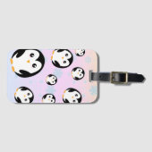 Niedliche Pastellfarbengefälle Gepäckanhänger (Vorderseite (Horizontal))