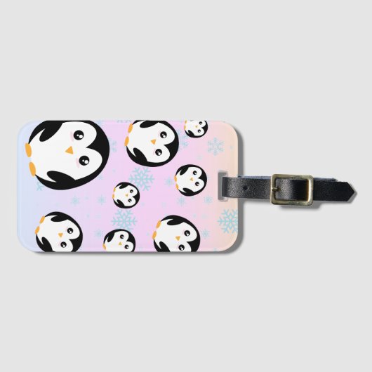 Niedliche Pastellfarbengefälle Gepäckanhänger (Vorderseite (Horizontal))