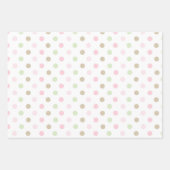 Niedliche Pastellpunkte Geschenkpapier Set (Vorderseite 3)