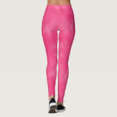 Niedliche pastellrosa Muster Leggings Frauen (Rückseite)