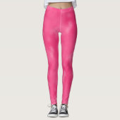 Niedliche pastellrosa Muster Leggings Frauen (Vorderseite)