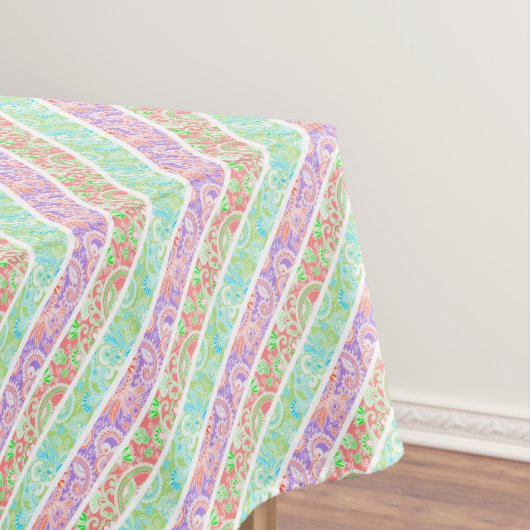 Niedliche Pastellstreifen für Blume Tischdecke (Beispiel)
