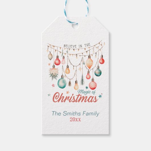 Niedliche Pastelmagie Geschenkanhänger (Vorderseite)