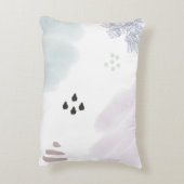 Niedliche Pastete Abstrakt Brush Stroke Dekokissen (Rückseite(Vertikal))