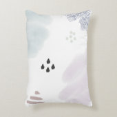 Niedliche Pastete Abstrakt Brush Stroke Dekokissen (Vorderseite(Vertikal))