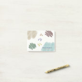 Niedliche Pastete Abstrakt Brush Strokes Post-it Klebezettel (Auf Schreibtisch)