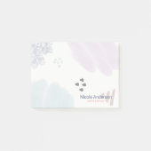 Niedliche Pastete Abstrakt Brush Strokes Post-it Klebezettel (Vorderseite)