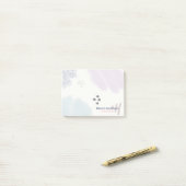 Niedliche Pastete Abstrakt Brush Strokes Post-it Klebezettel (Auf Schreibtisch)