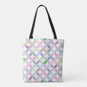 Niedliche Patchwork-Quilting Themed Colorful Custo Tasche (Rückseite)