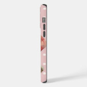 Niedliche Patchwork-Welpe | Personalisiert Pink Po iPhone Hülle (Linke Seite)