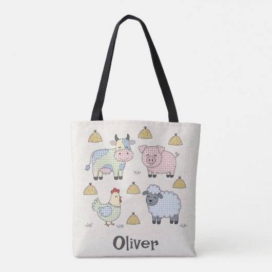 Niedliche Patchwork-Zuchttiere Tasche (Rückseite)