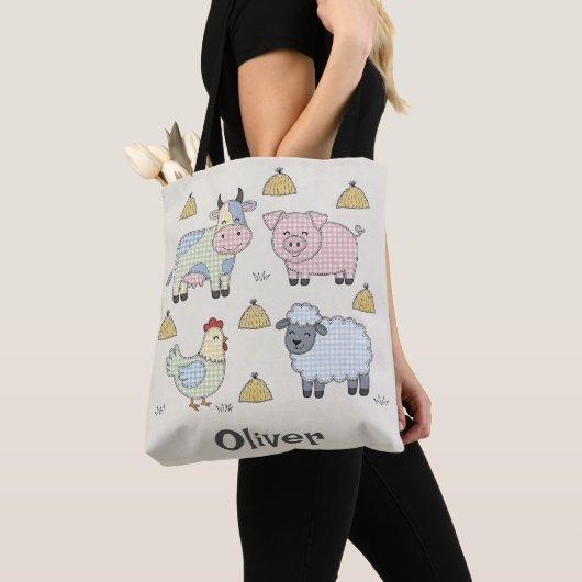 Niedliche Patchwork-Zuchttiere Tasche (Von Nahem)