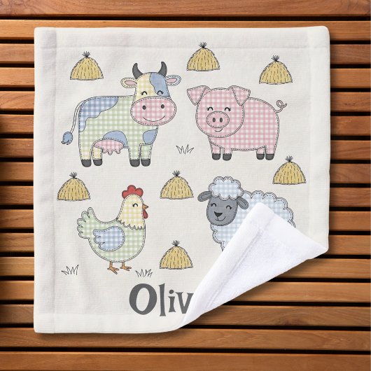 Niedliche Patchwork-Zuchttiere Waschlappen