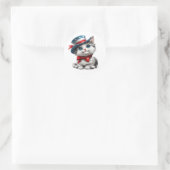 Niedliche Patriotic Kitten Cat Sticker 4. Juli Sie (Tasche)