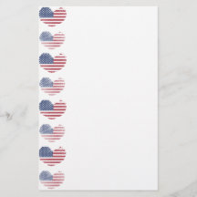 Niedliche patriotische amerikanische Flagge