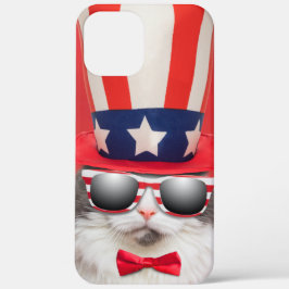 Niedliche Patriotische Amerikanische Katze Case-Mate iPhone Hülle