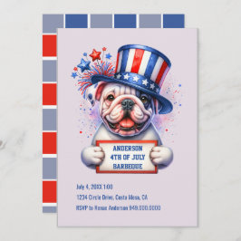 Niedliche Patriotische Party Einladung