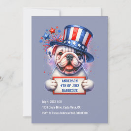 Niedliche Patriotische Party Einladung