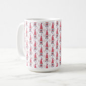 NIEDLICHE PATRIOTISCHE ROTE WEISSE BLAUE GNOMES KAFFEETASSE (Vorderseite Links)
