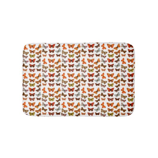 Niedliche Pattern Schmetterlinge Badematte (Vorderseite)