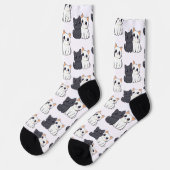 Niedliche Patternsocken für Kätzchen - Gemütlich & Socken (Linkes Detail)