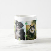 Niedliche Paw-Druckfarben mit Regenbogenfarben - V Kaffeetasse (Mittel)