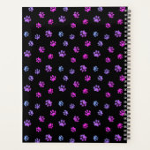 Niedliche Paw druckt Beruflichen Pet Salon Ernennu Planer (Rückseite)