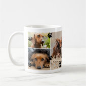 Niedliche Paw druckt sechs Pet-Fotos Kaffeetasse (Links)