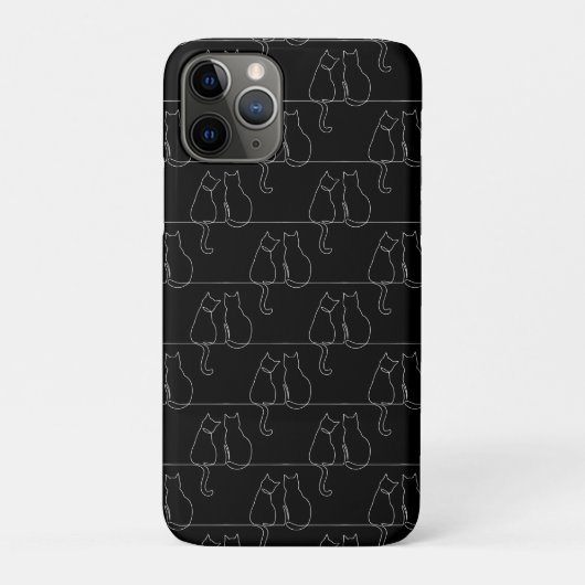 Niedliche Paw Print Animal Dog Lover White Line Co Case-Mate iPhone Hülle (Rückseite)